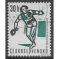 Mi 1377: 30 h. black/blue-green Table Tennis Wo...