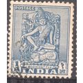 India 1949 - SG 333 - 1a blue - Bodhisattva - used