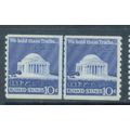 1520 10c Jefferson Memorial Fine MNH CLP B0997