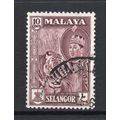 Malaysia (Selangor) - 1961-62 - 10c Deep Maroon...