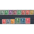 King Olav V: 14 Values - Norway 1958/62 - Used ...