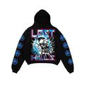 Lost Hills Hoodie - Lightning Skull - Black And...