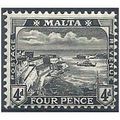 Malta 1916 SG79 4d Brown Mounted Mint .