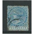 st.christopher stamp victoria sg8 used 4d