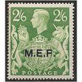 M.E.F 1943 M19 2/6d Yellow-Green Mounted Mint . ..