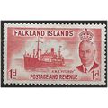 Falkland Islands 1952 SG173 1d Scarlet Mounted ...