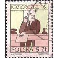 POLAND, Zodiac, Capricorn (Koziorozec), yellow ...