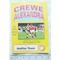 1992 programme Crewe Alexandra FC v. Halifax To...
