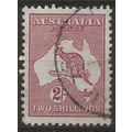 Australia 1945 SG212 2/- Maroon Fine Used..