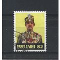 Brunei.SG231 $2 Greenish Yellow.Fine Used.Aug25b