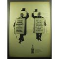 1957 Hiram Walker's Vodka Ad - The plutocratic capitalistic Vodka