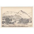 Catbells from Newlands C E Bartlett Sketch Art ...