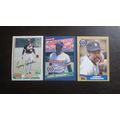 Three (3) Larry Herndon Baseball Cards (See Pic...
