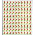 Red Rose 29 Cent Sheet of 100 Postage Stamps Sc...