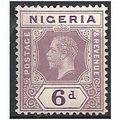 Nigeria 1914 SG7 6d Dull & Bright Purple Mounte...
