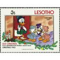 Lesotho QEII 1983 Xmas Disney 3s Donald Huey De...