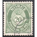 Norway 1893 - SG146 - 25ore mauve - Posthorn - ...