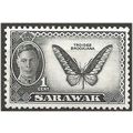 Sarawak 1950 SG171 1c Black Mounted Mint . .. .