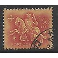 PORTUGAL 1953 1e.50 RED on YELLOW MEDIEVAL KNIG...