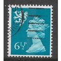 GREAT BRITAIN SCOTLAND 1976 6 1/2p GREENISH BLU...