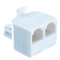 Pack of 2] Phone Splitter (Straight), RJ11/RJ12...