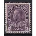 Canada 1922 George V 5c Fine Used SG 250 VGC