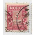 NORWAY 1889 CLASSIC POSTAGE DUE 4ore REDDISH-PU...