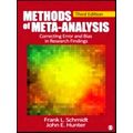 Methods of Meta-Analysis: Correcting Error and Bias in Research Findings by Schm