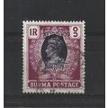Burma.SG79 1r Violet and Maroon.Fine Used.Jul25a