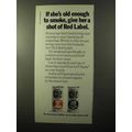 1970 CD-2 Black Label and CD-2 Red Label Oil Ad