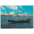 Postcard San Marco Basin, Venice, Italy. Gondol...