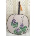 Purple grape Fan 1980's Purple Grape Hand Fan 1...