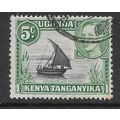 KENYA UGANDA & TANGANYIKA 1938 5c BLACK & GREEN...