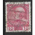 AUSTRIA 1908 10H RED FRANCIS JOSEPH I SG 194 FI...