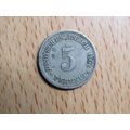 1902d 5 Pfennig Germany Empire Coin