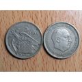 Spain 1958 Franco 1957-58* 5 Peseta Coin