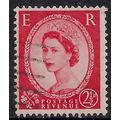 GB 1957 QE2 2 1/2d Red Wilding type 2 Wmk 165 S...