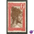 Madagascar stamps 1930 - SG 125 - Sakalava Chie...