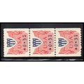 CVP31 32c Shield Very Fine MNH Dry Gum Strip of...