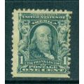 300 1c Benjamin Franklin Average MHR M05763