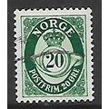 NORWAY 1937 POST HORN 20 ORE GREEN SG 417 FINE ...