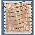 Canada 1930 SG304 1c Orange Coil Stamp IMPERF x...