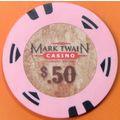 Mark Twain. 50¢ Casino Chip. Lagrange, MO. Z46.