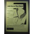 1952 Hercules Powder Company Ad - CMC Saves Your Neck