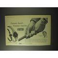 1958 Smiths Watch Ad - Dai Rees; model B.314; A.358