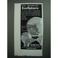 1989 EcoSphere Aquarium Ad - Truly Scientific A...