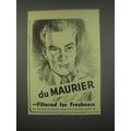 1949 Du Maurier Cigarettes Ad - Du Maurier - Filtered for Freshness