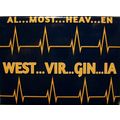 Almost Heaven West Virginia Heartbeat Fridge Ma...