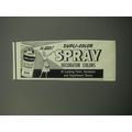 1957 Dupli-Color Spray Paint Ad - Dupli-color spray decorator colors