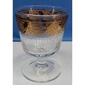 Culver Stemmed Tumbler Glasses Gold Trim Vertic...